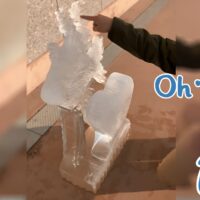 氷彫刻は直射日光にどれほど耐えるのか？実際に検証してみた！