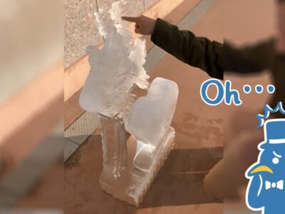 氷彫刻は直射日光にどれほど耐えるのか？実際に検証してみた！