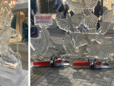 新入社員が真夏の氷彫刻大会へ！受け継がれる小野田商店の技術【八王子大会レポ】